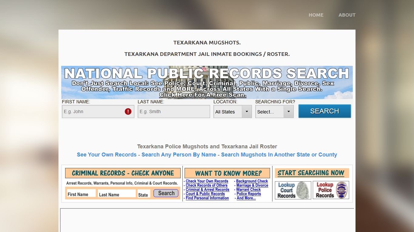 Texarkana Mugshots: TX Inmate Booking Roster and Police Jail Arrests.